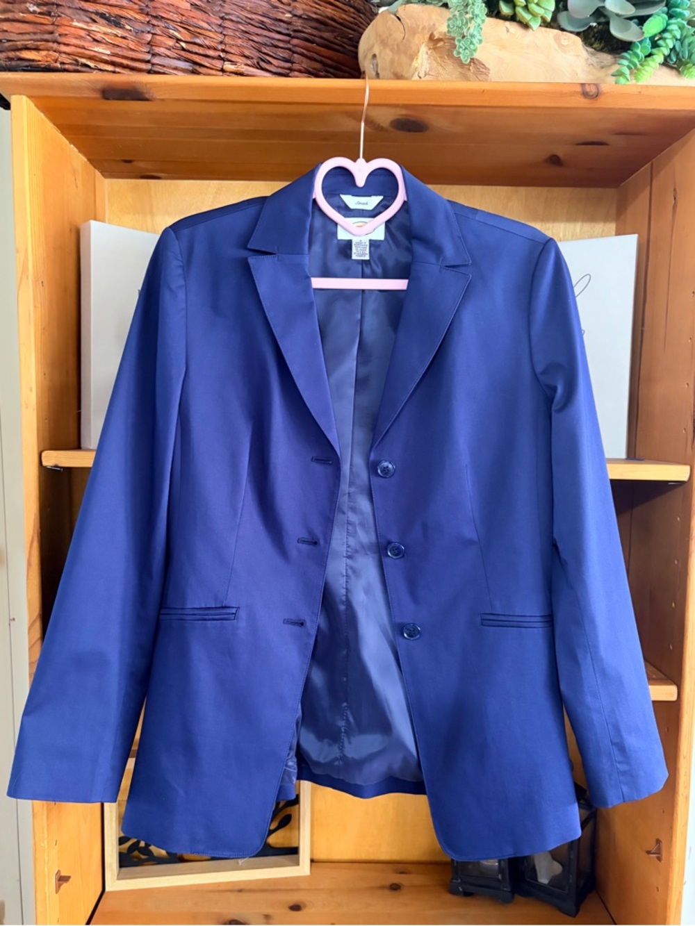 Talbots Business Chic Blue Blazer Size 4 Minimalist Everyday wear - Picture 1 of 6